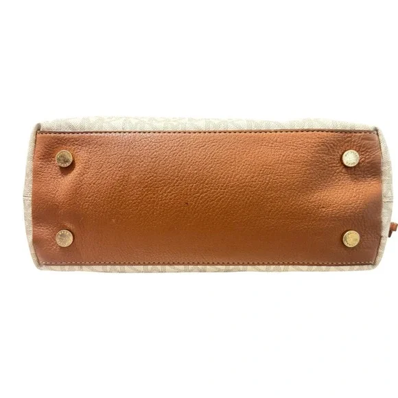 Michael Kors Marina North South Tote Bag Large Cream Tan  Drawstring - Picture 6 of 14